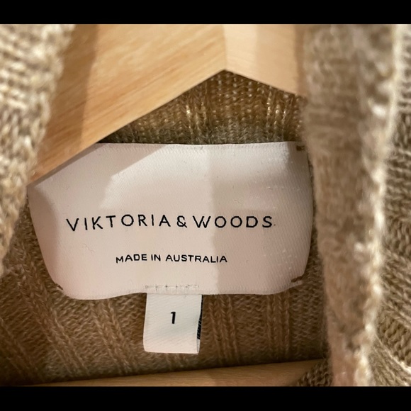 Viktoria & woods thunder knit in sand. 100% merino wool. Size 1. - Picture 5 of 10